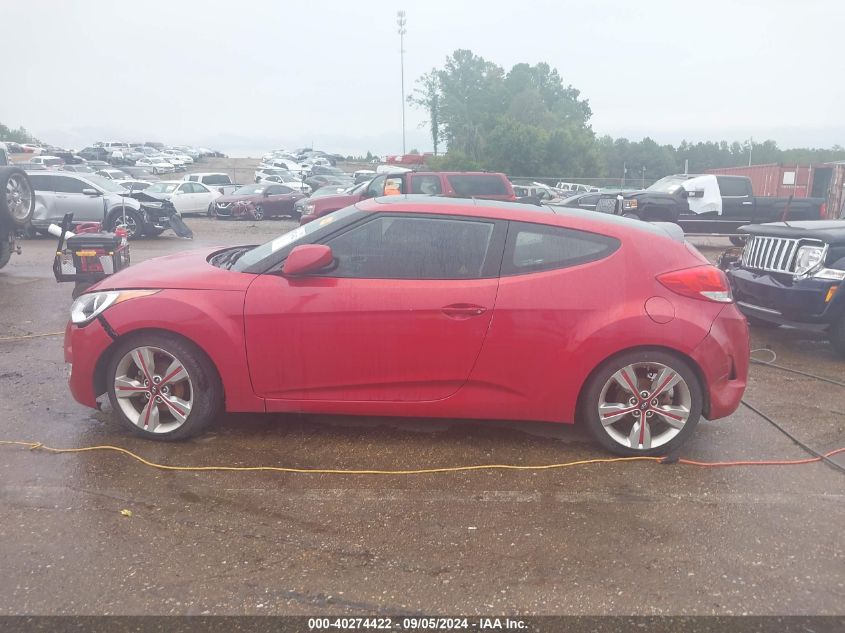 2016 Hyundai Veloster VIN: KMHTC6AD1GU272466 Lot: 40274422