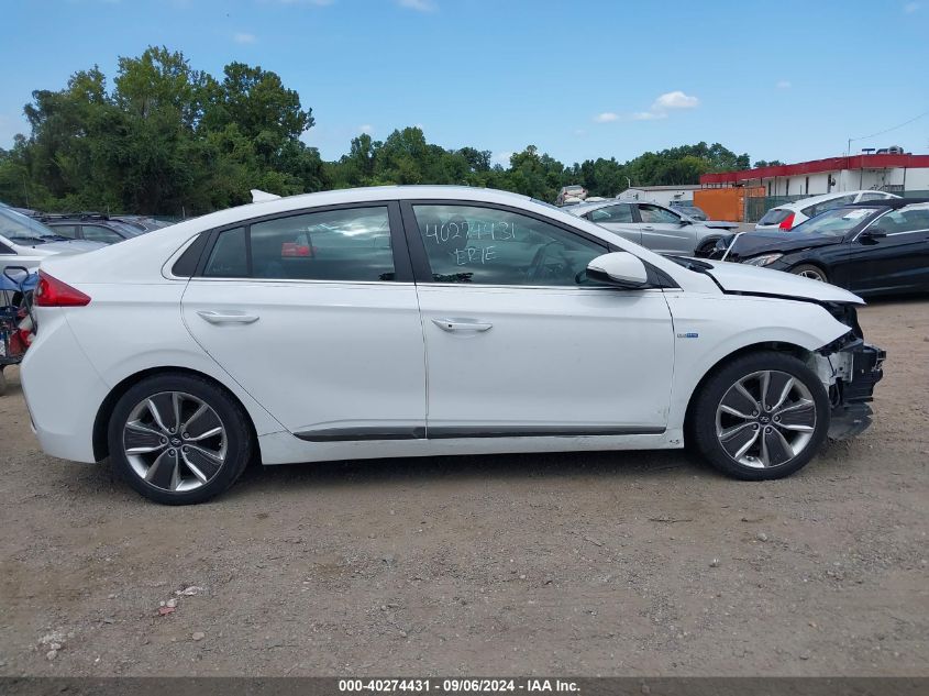 2019 Hyundai Ioniq Hybrid Limited VIN: KMHC85LC5KU122742 Lot: 40274431