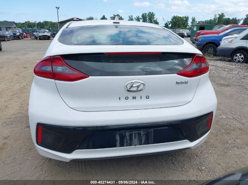 2019 Hyundai Ioniq Hybrid Limited VIN: KMHC85LC5KU122742 Lot: 40274431