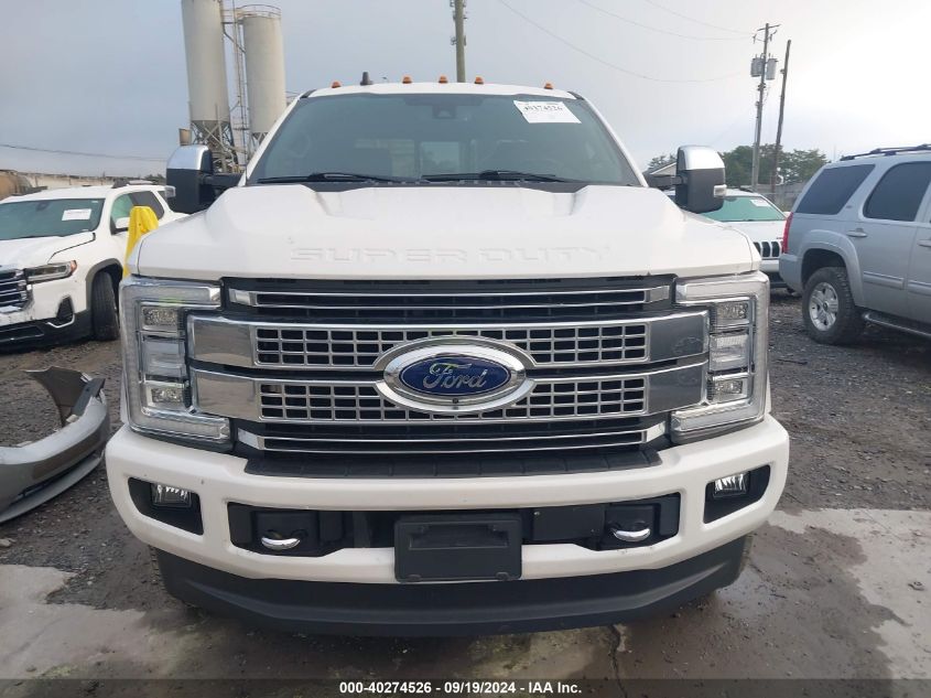 2019 Ford F-350 Platinum VIN: 1FT8W3BT1KEF87714 Lot: 40274526