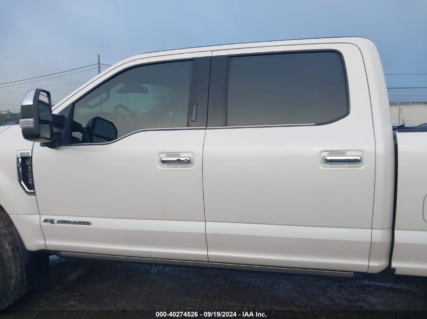 2019 Ford F-350 Platinum VIN: 1FT8W3BT1KEF87714 Lot: 40274526