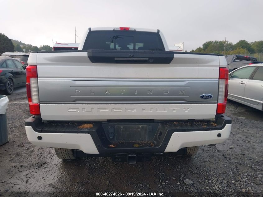 2019 Ford F-350 Platinum VIN: 1FT8W3BT1KEF87714 Lot: 40274526