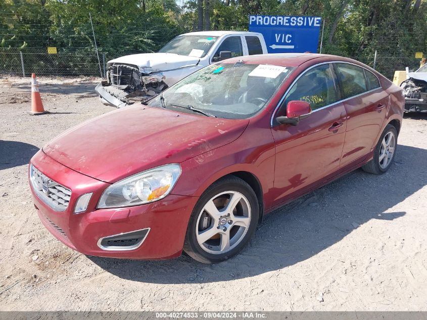 2012 Volvo S60 T5 VIN: YV1622FS0C2113197 Lot: 40274533