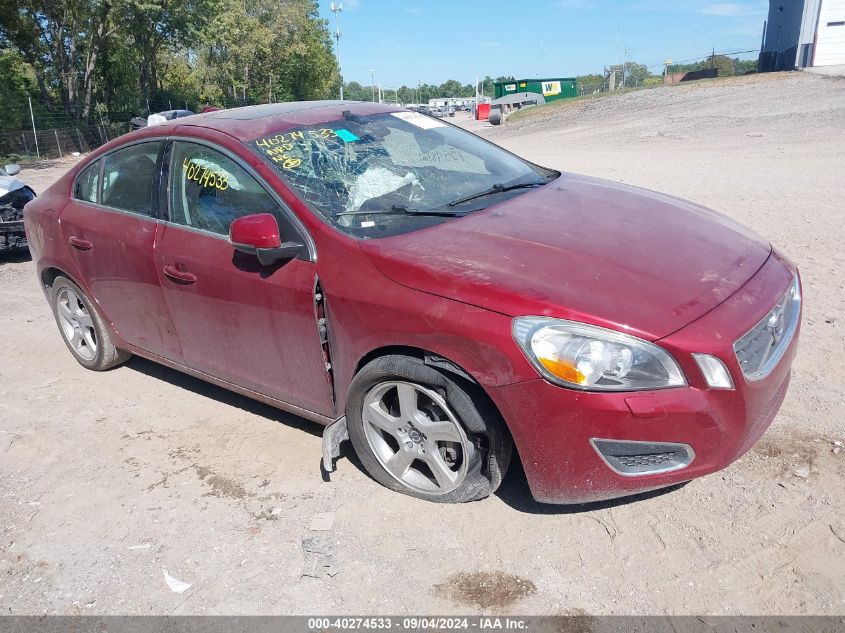 2012 Volvo S60 T5 VIN: YV1622FS0C2113197 Lot: 40274533