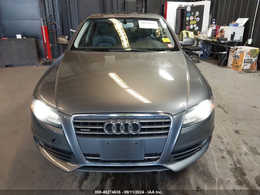 2012 Audi A4 2.0T Premium VIN: WAUFFAFL8CA097024 Lot: 40274635