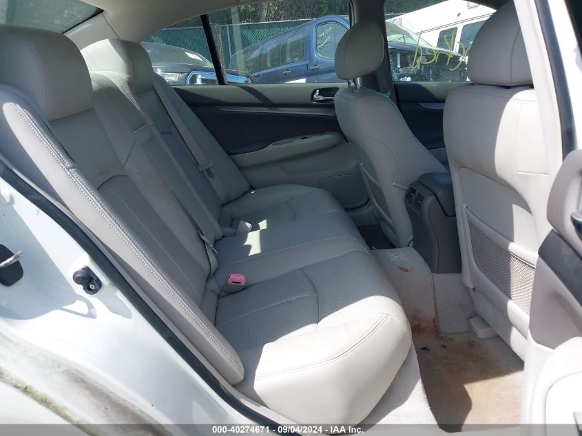2011 Infiniti G37 Journey VIN: JN1CV6AP1BM502141 Lot: 40274671