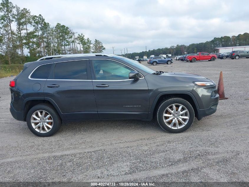 2016 Jeep Cherokee Limited VIN: 1C4PJMDS4GW102777 Lot: 40274733