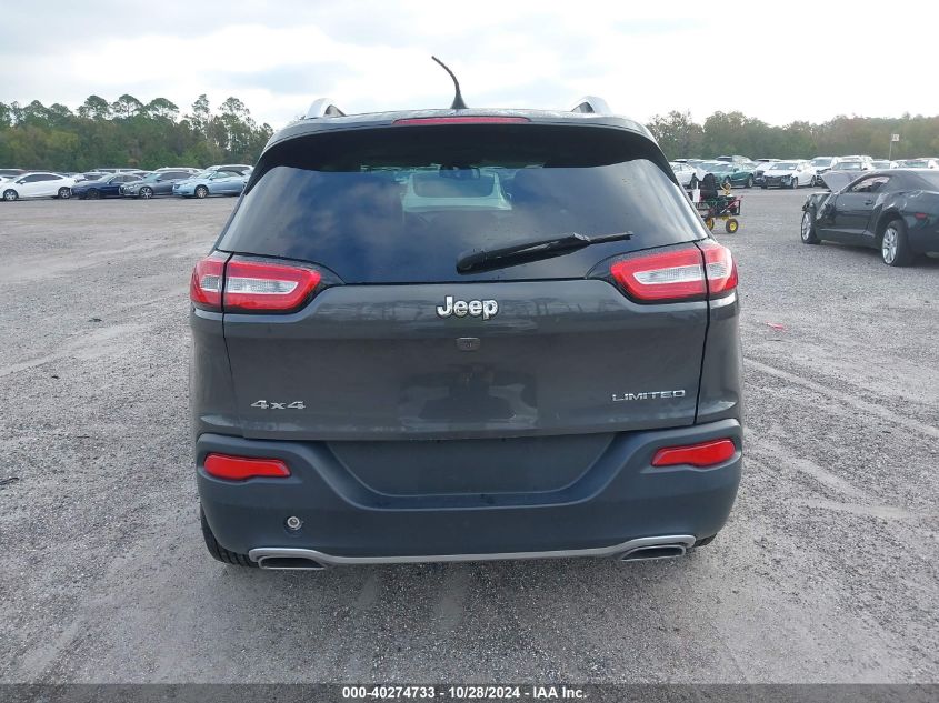 2016 Jeep Cherokee Limited VIN: 1C4PJMDS4GW102777 Lot: 40274733