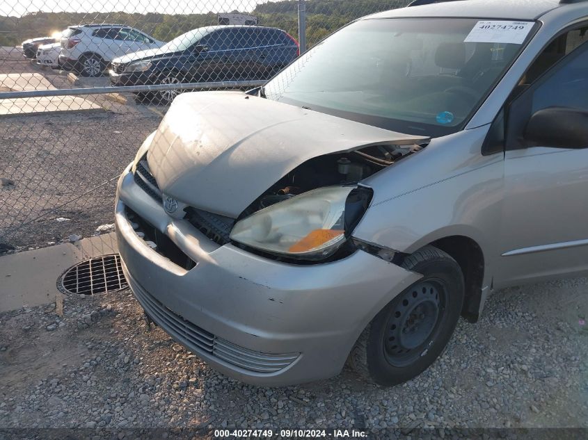 2005 Toyota Sienna Ce/Le VIN: 5TDZA23C75S327831 Lot: 40274749