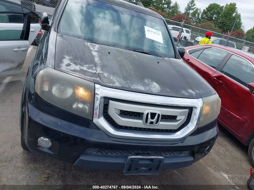 2011 Honda Pilot Ex-L VIN: 5FNYF4H7XBB096296 Lot: 40274767