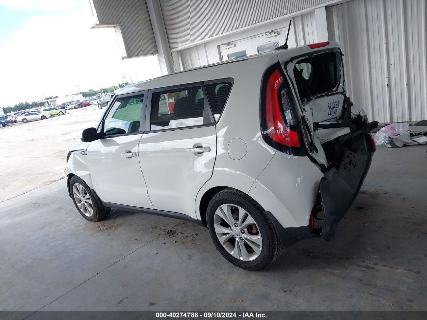 2015 Kia Soul + VIN: KNDJP3A56F7207925 Lot: 40274788