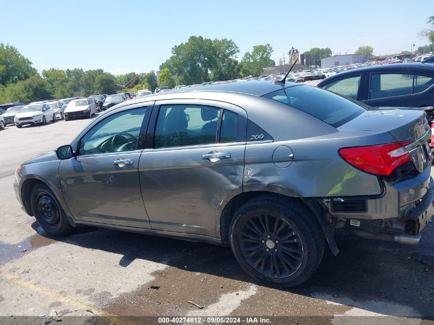 2013 Chrysler 200 Limited VIN: 1C3CCBCGXDN744016 Lot: 40274812