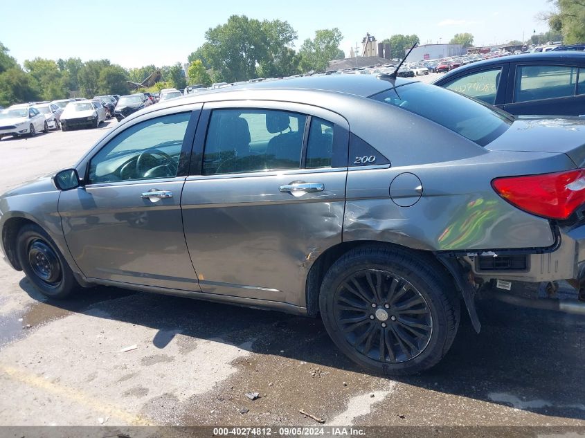 2013 Chrysler 200 Limited VIN: 1C3CCBCGXDN744016 Lot: 40274812