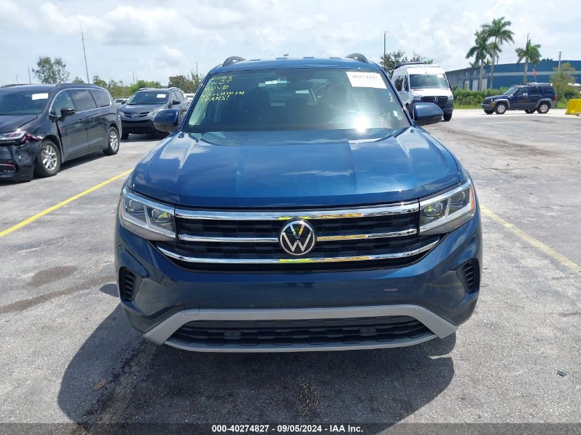 1V2HR2CA4MC576265 2021 Volkswagen Atlas Se