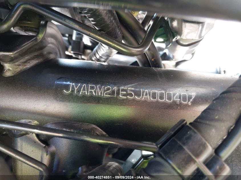 2018 Yamaha Xsr700 VIN: JYARM21E5JA000407 Lot: 40274851