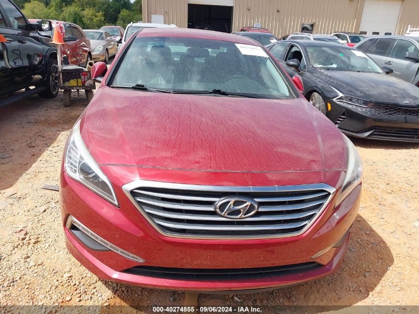 2015 Hyundai Sonata Se VIN: 5NPE24AFXFH244745 Lot: 40274855