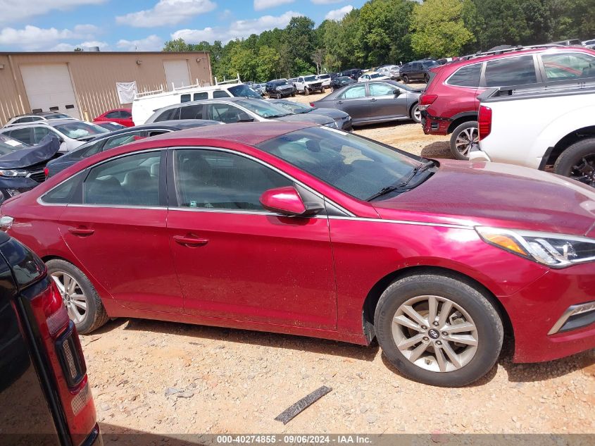 2015 Hyundai Sonata Se VIN: 5NPE24AFXFH244745 Lot: 40274855