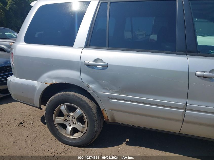 2006 Honda Pilot Ex-L VIN: 5FNYF18746B029469 Lot: 40274894