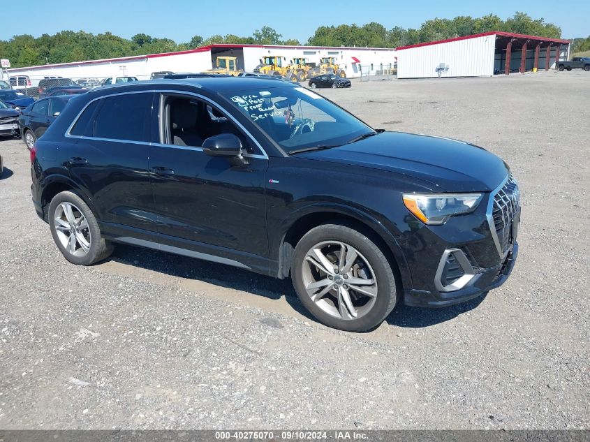 2020 Audi Q3 Premium 45 Tfsi S Line Quattro Tiptronic VIN: WA1DECF38L1059652 Lot: 40275070