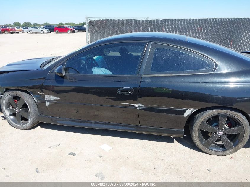 6G2VX12UX6L523645 2006 Pontiac Gto