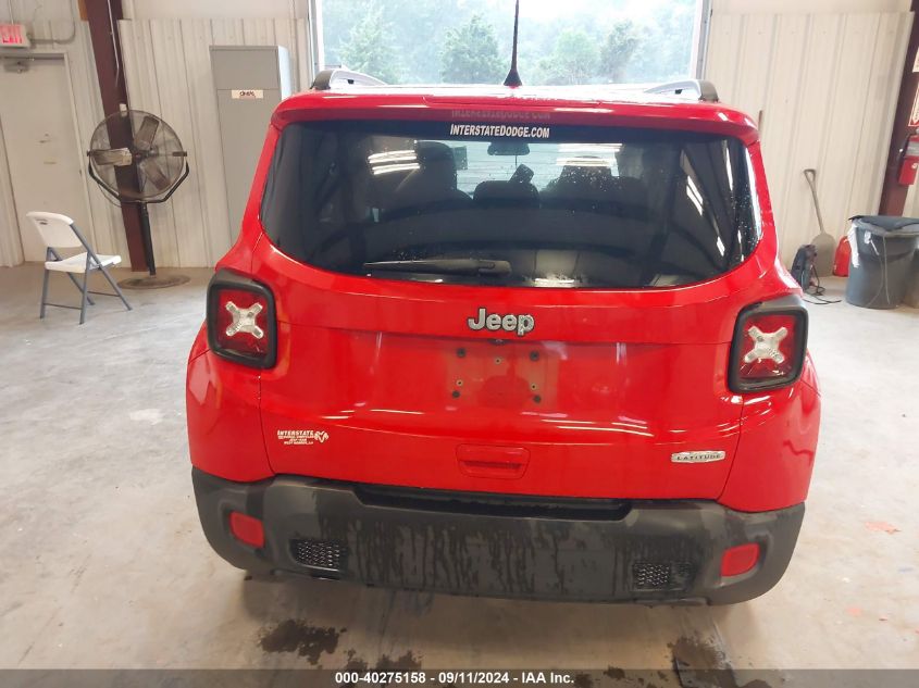 2018 Jeep Renegade Latitude Fwd VIN: ZACCJABB6JPJ19002 Lot: 40275158