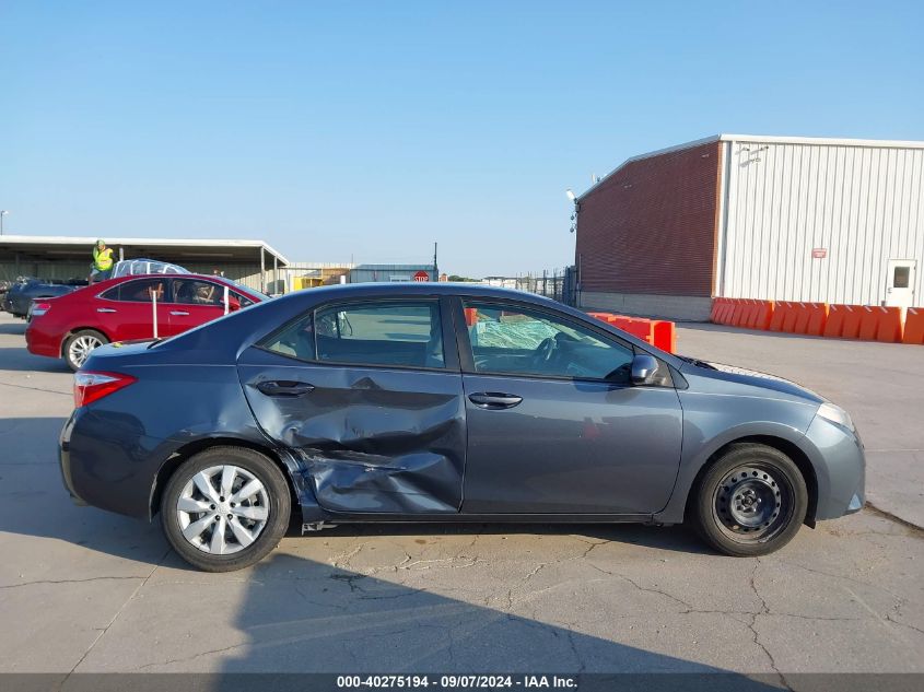 2016 Toyota Corolla Le VIN: 2T1BURHE2GC527684 Lot: 40275194