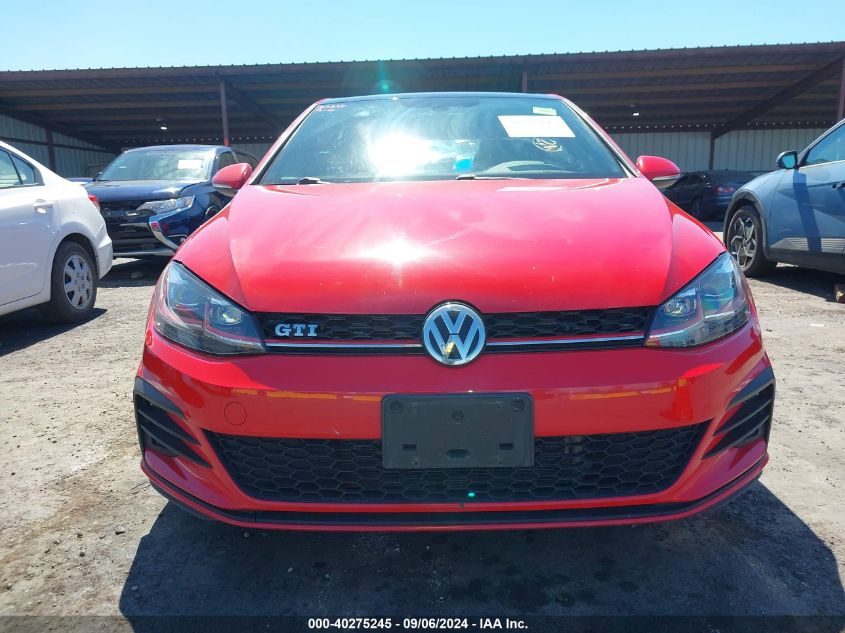 2018 Volkswagen Golf Gti 2.0T Autobahn/2.0T S/2.0T Se VIN: 3VW447AU1JM265098 Lot: 40275245