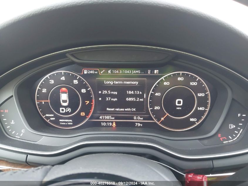 WAUBNCF57KA090207 2019 Audi A5 Premium Plus