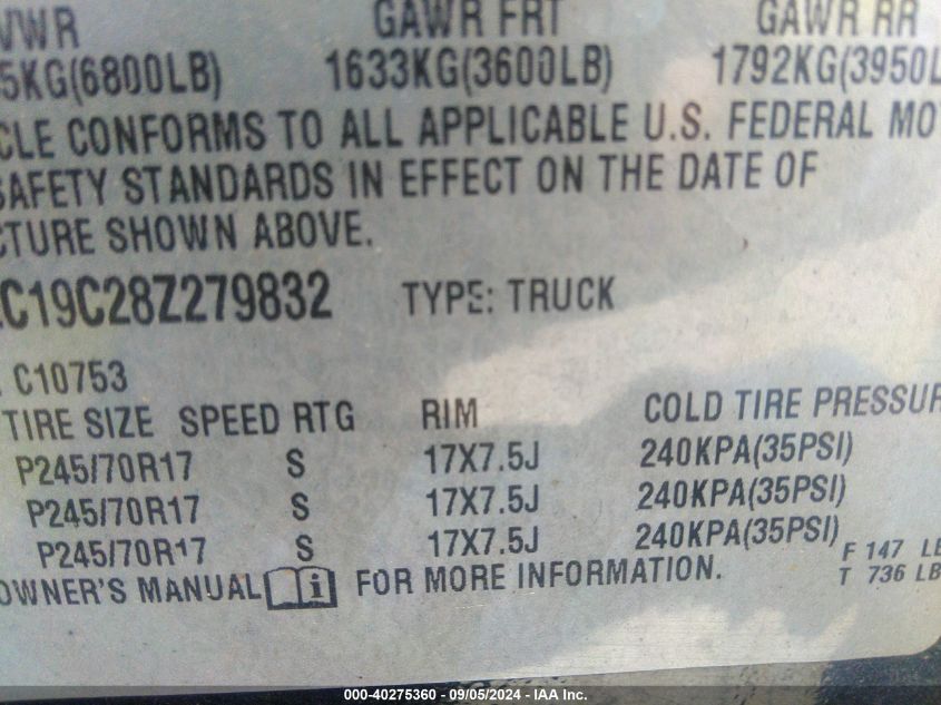 1GCEC19C28Z279832 2008 Chevrolet Silverado 1500 Lt1