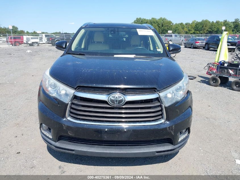 5TDDKRFH8GS239509 2016 Toyota Highlander Limited Platinum V6