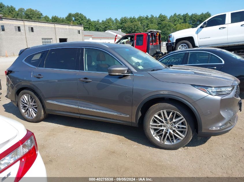 2022 Acura Mdx Advance Package VIN: 5J8YE1H84NL034647 Lot: 40275538