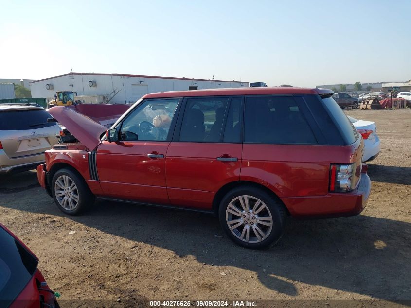 2010 Land Rover Range Rover Hse VIN: SALMF1D42AA319813 Lot: 40275625