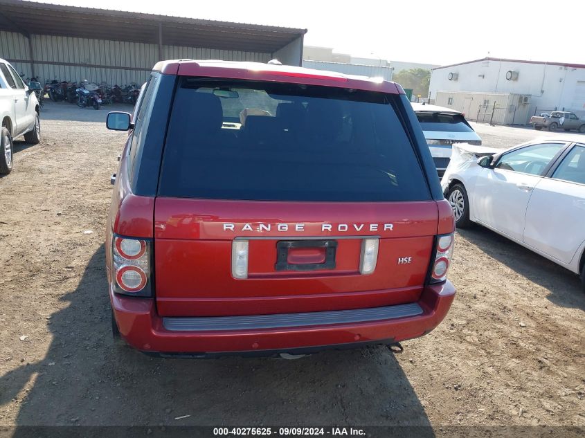 2010 Land Rover Range Rover Hse VIN: SALMF1D42AA319813 Lot: 40275625