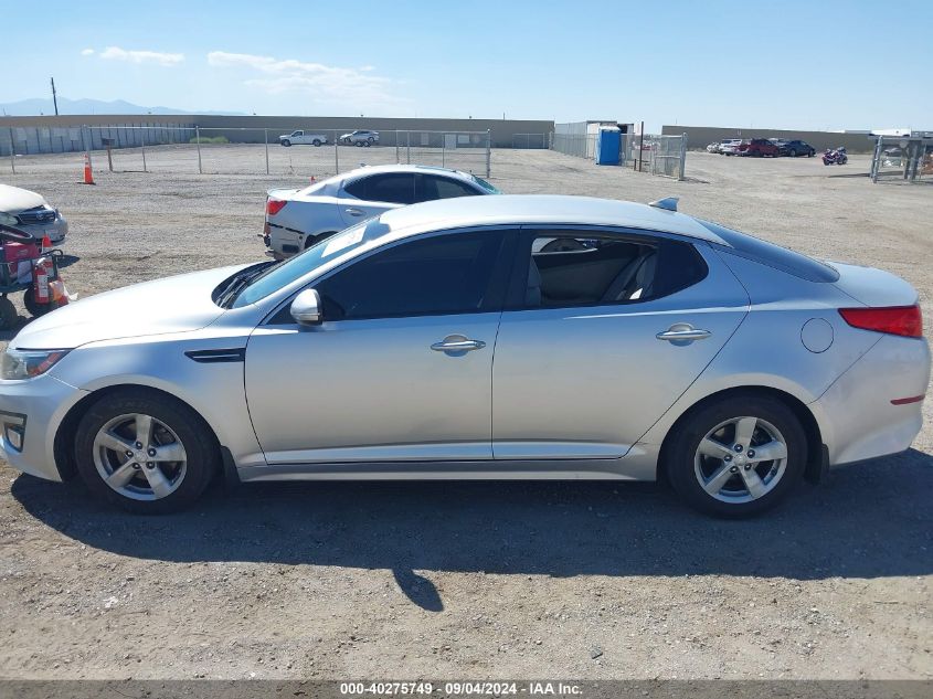 2014 Kia Optima Lx VIN: KNAGM4A75E5495793 Lot: 40275749