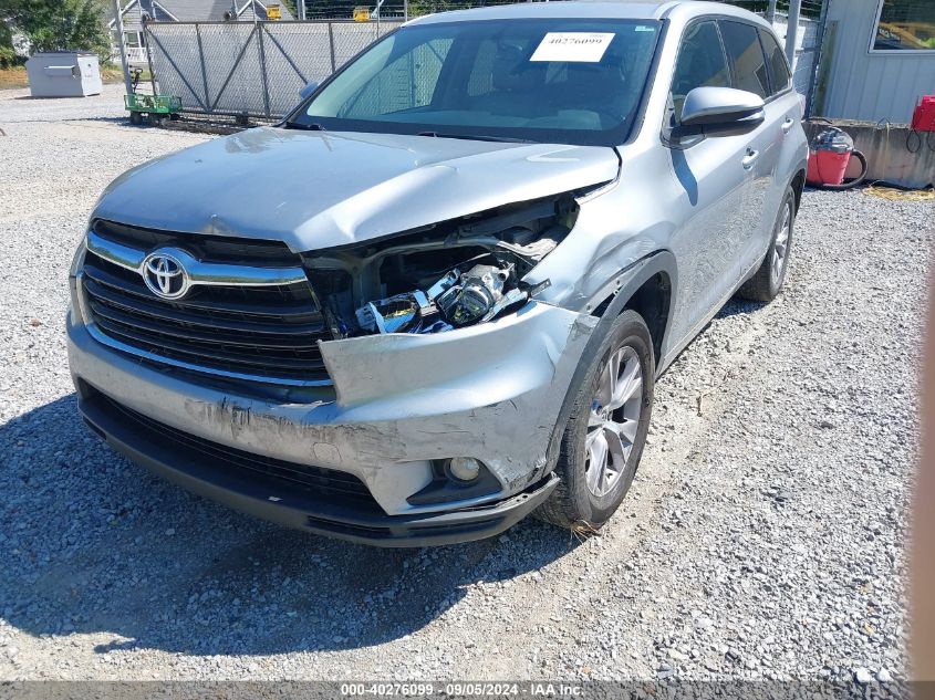 2016 Toyota Highlander Le Plus V6 VIN: 5TDZKRFH3GS163008 Lot: 40276099