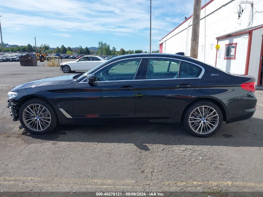 2019 BMW 530E xDrive Iperformance VIN: WBAJB1C59KB376017 Lot: 40276121