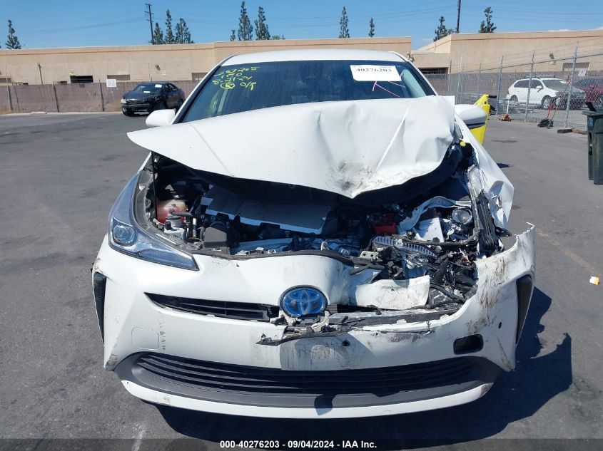 2019 Toyota Prius Le VIN: JTDKARFU0K3076467 Lot: 40276203