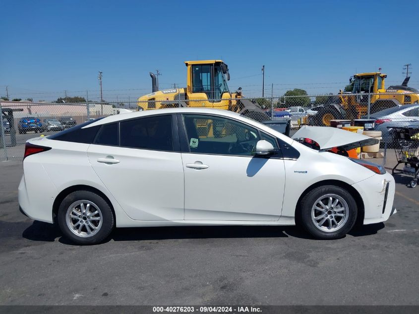 2019 Toyota Prius Le VIN: JTDKARFU0K3076467 Lot: 40276203