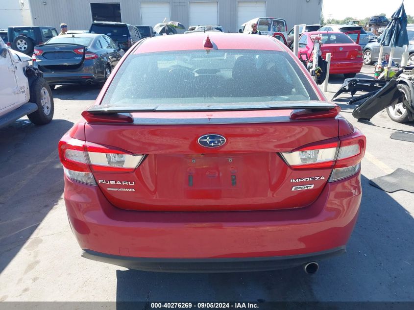 2020 Subaru Impreza Sport VIN: 4S3GKAL62L3603033 Lot: 40276269