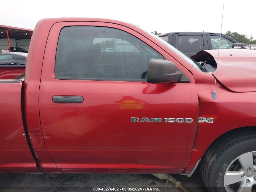 2012 Ram 1500 St VIN: 3C6JD6AT3CG156741 Lot: 40276482