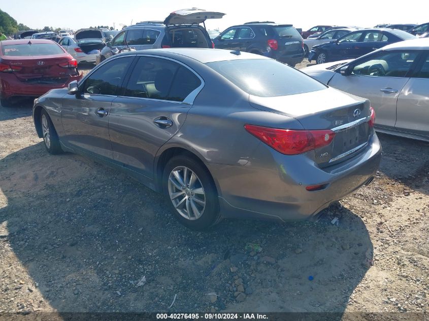 VIN JN1BV7AR4FM397135 2015 Infiniti Q50, Premium no.3