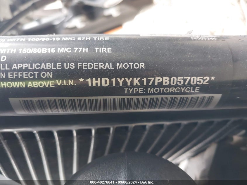 VIN 1HD1YYK17PB057052 2023 HARLEY-DAVIDSON FXBBS