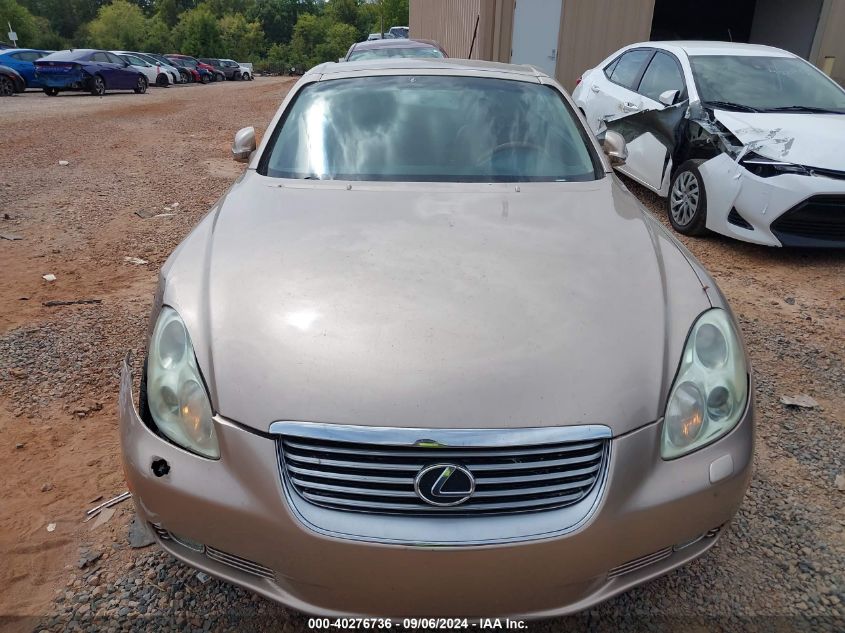 2004 Lexus Sc 430 VIN: JTHFN48Y540058283 Lot: 40276736