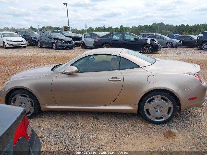 2004 Lexus Sc 430 VIN: JTHFN48Y540058283 Lot: 40276736