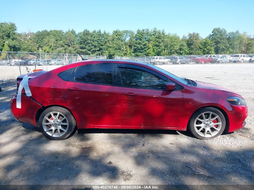 2013 Dodge Dart Rallye VIN: 1C3CDFBA1DD107409 Lot: 40276748