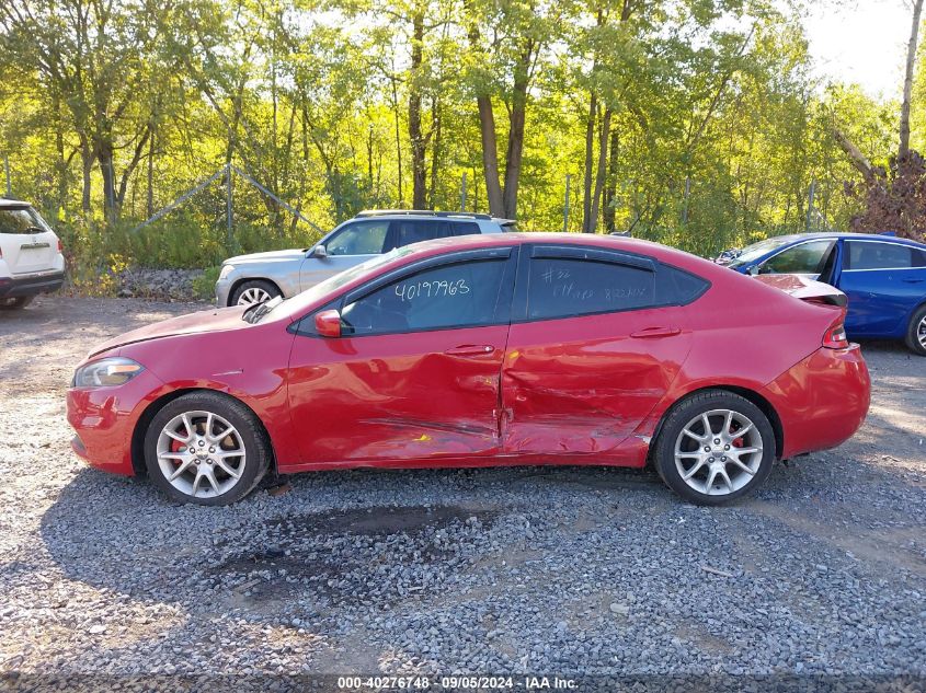 2013 Dodge Dart Rallye VIN: 1C3CDFBA1DD107409 Lot: 40276748