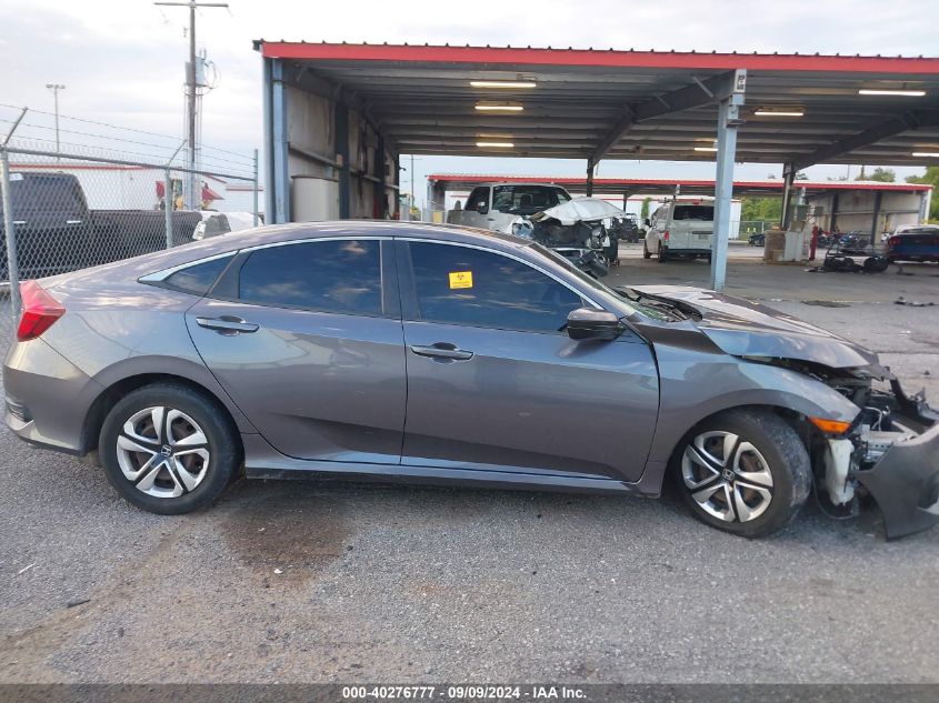 2018 Honda Civic Lx VIN: 19XFC2F52JE018220 Lot: 40276777