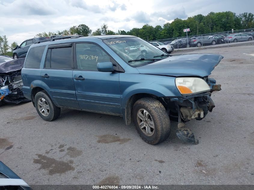 2005 Honda Pilot Ex VIN: 2HKYF18455H563702 Lot: 40276804