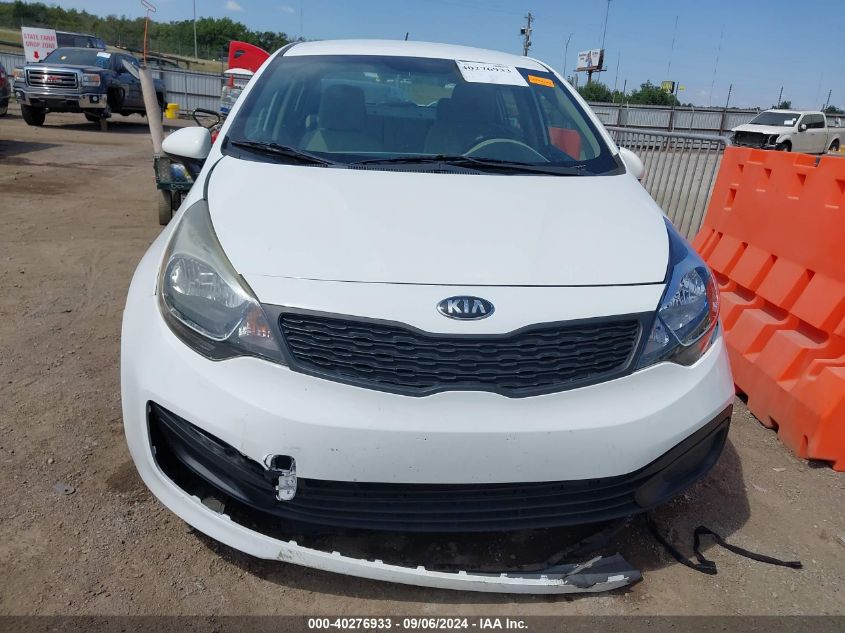 2013 Kia Rio Lx VIN: KNADM4A32D6274595 Lot: 40276933