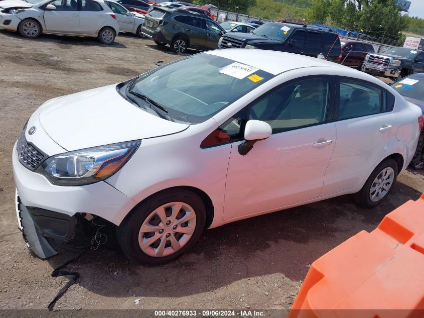 2013 Kia Rio Lx VIN: KNADM4A32D6274595 Lot: 40276933